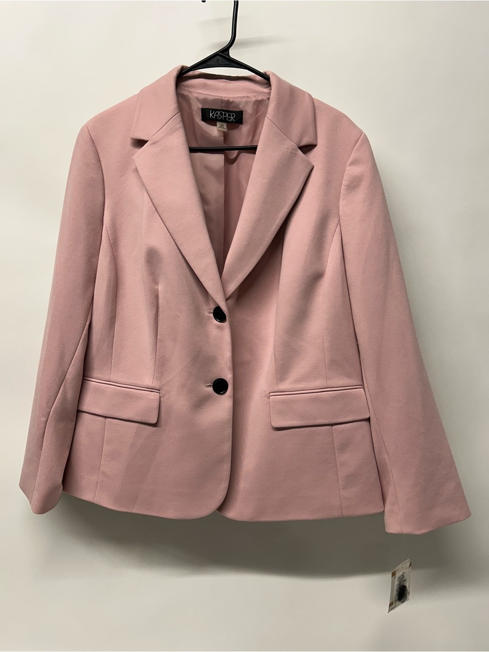 NWT Kasper Blush Pink Two-Button Tailored Blazer 16W